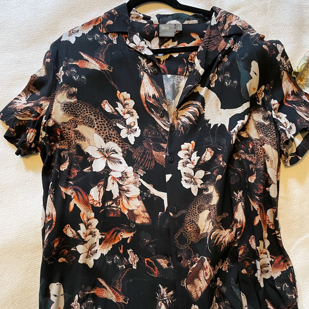 ASOS floral print button up